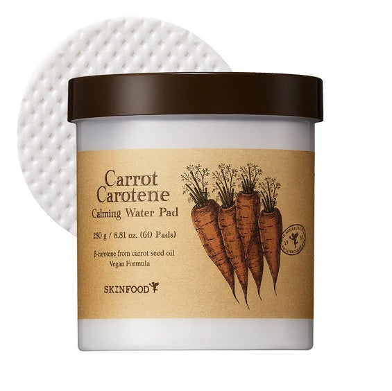 01-1. [SKINFOOD] 1 + 1 Carrot Carotene Calming Water Pad 250g 60EA