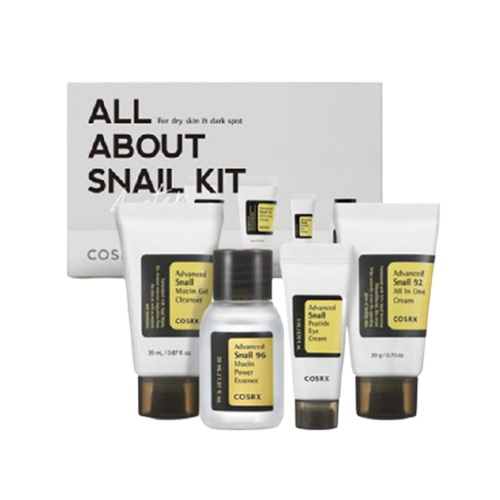 10. Gift Set - [COSRX] Advanced Snail Kit (20ML+30ML+20G+5G) 55ML